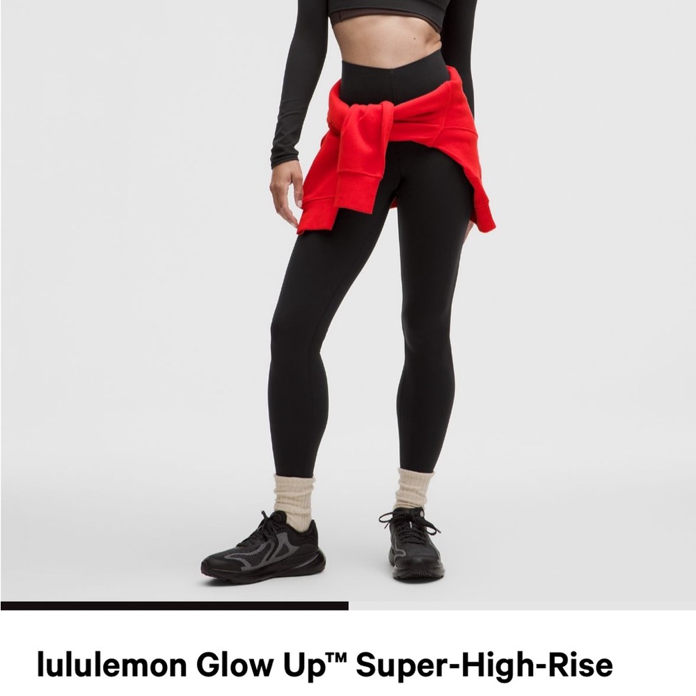 lululemon athletica Black Super-High-Rise Leggings
